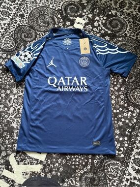 PSG 4th Kit Fan Version Soccer Jersey Dembele #10 UCL Men Size